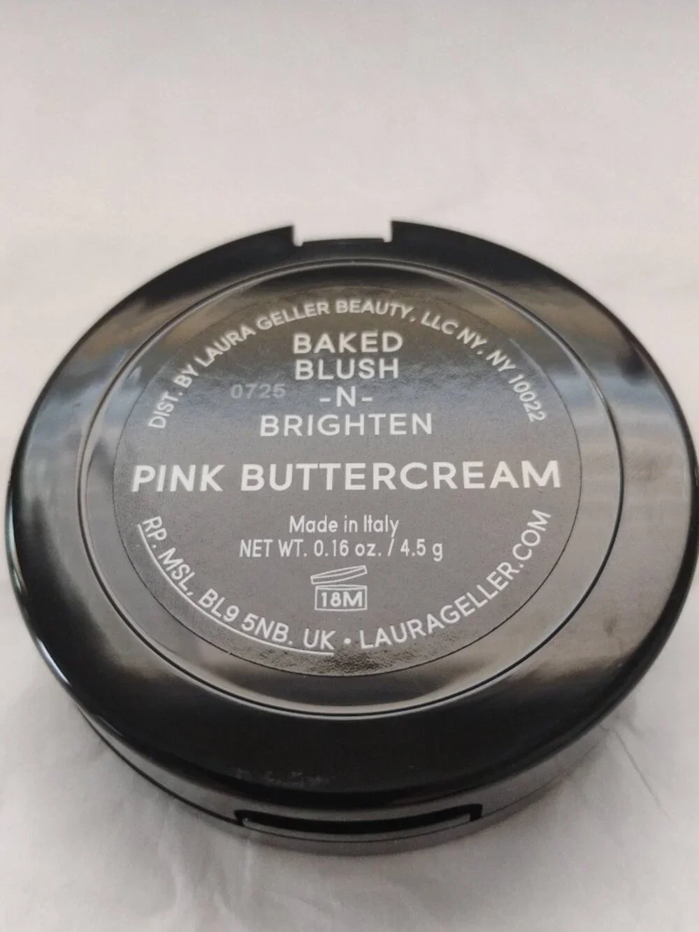 Laura Geller Baked Blush-N-Brighten 'Pink Buttercream' Full Size-NWT